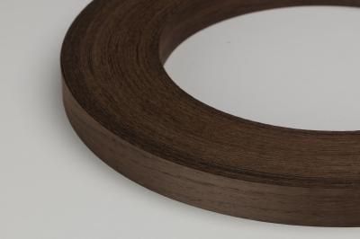 Furnier Express Kante Eiche Mokka 2-lagig, 24/1mm geschliffen geräuchert Rolle a 50 m1