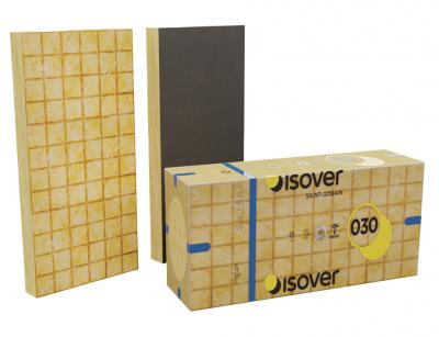 Isover PBF 030 Fassadendämmplatte W/mK 0.030 Rohdichte 38 kg/m3 1250 x 600 x 40mm Paket a 9,000 m2
