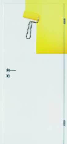 Wirus Türe Optima 30 RK Röhrenspankern vorgrundiert weiss 201,5x80cm - Band links