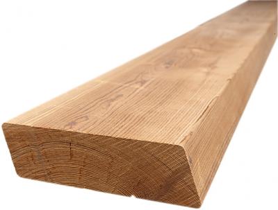 ThermoWood Fichte Fassade Rhomboid 15° 4-seit. gehobelt u. alle Kanten gerundet