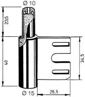 Simons-Bänder V 8100 WF für 2-teiliges Band,passend zu VO020 WF Rahmenteil f. Stahlz. V0020 WF (200/Pal.)